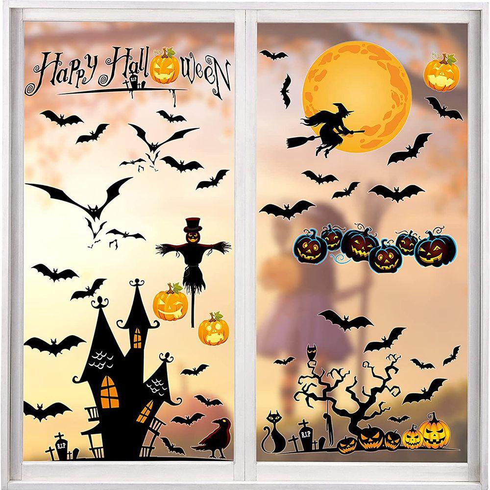 Sticker Dán Tường Hình Bóng Ma Trang Trí Halloween DIY