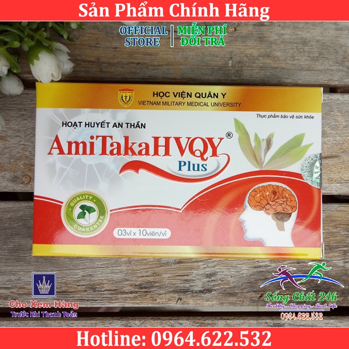 Hoạt Huyết An Thần Tanaka Plus Học Viện Quân Y  - Sống Chất 24h