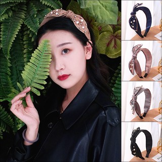 Bờm tóc nơ đính ngọc siêu xinh 2 loại nhiều màu cho bạn nữ