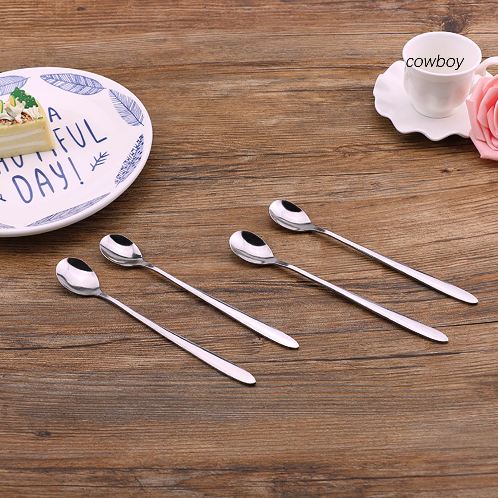 Bộ 2 Muỗng Cà Phê Cán Dài Bằng Thép Không Gỉ