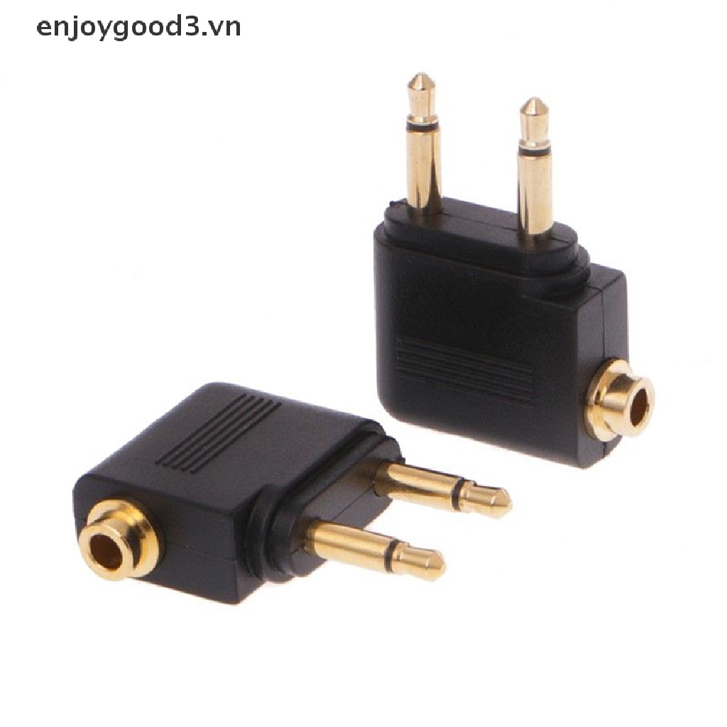++ 3.5mm Jack Audio Adapter for Airline Airplane Travel Earphone Headphone Part .