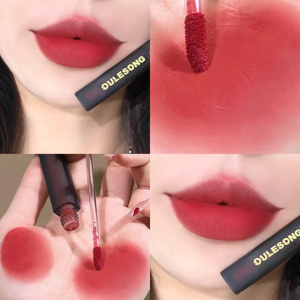 [Hàng mới về] Son bóng Qipin 6 màu nhung lì tùy chọn kháng nước trang điểm lâu trôi