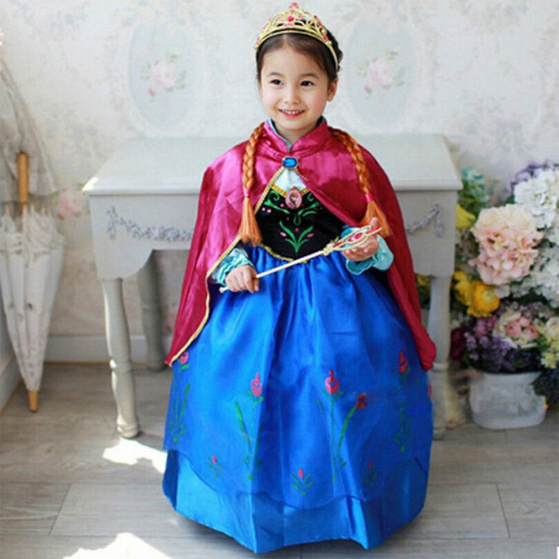 ✚❁◕Đầm Hóa Trang Công Chúa Anna Elsa Cho Bé Gái