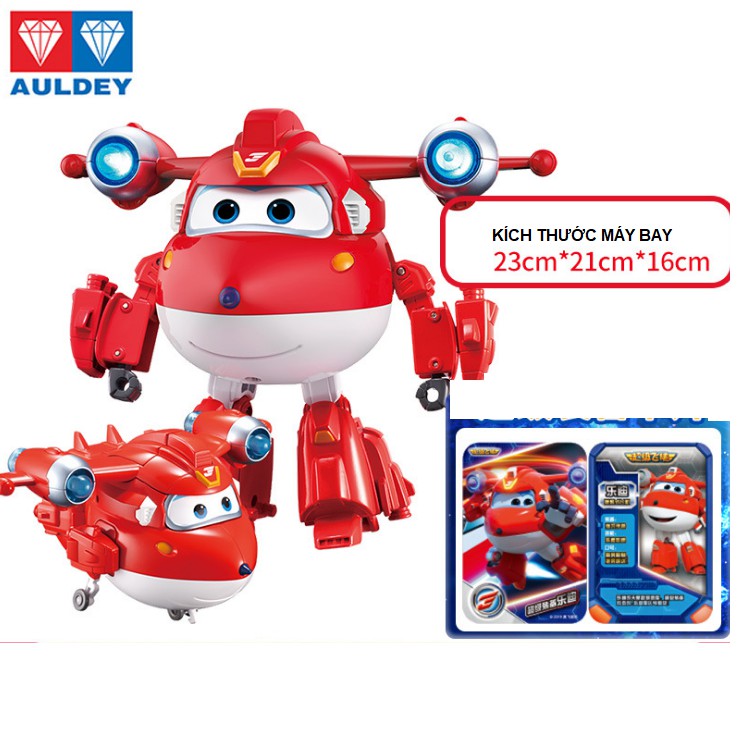 Super wings đồ chơi trẻ em đội bay siêu đẳng có âm thanh và đèn robot biến hình siêu cấp: Jett, Donnie, Dizzy Astra