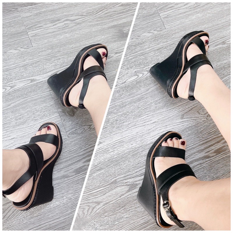 Giày Sandal Xuồng Quai Ngang Tory Buch Wedges 12p