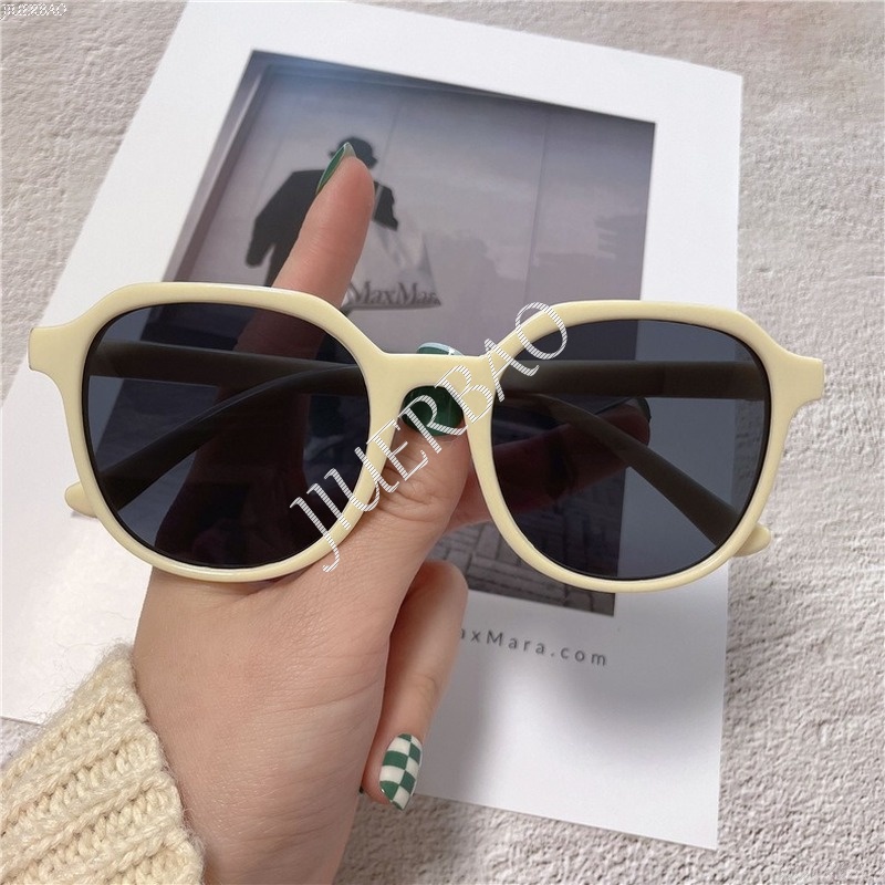 Kính Mát Gọng Nhựa Cỡ Lớn Phong Cách Vintage Thời Trang Cho Nữ