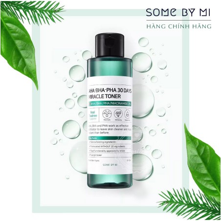 [COSPARTY20 -20K ĐH 249K]Nước Hoa Hồng Trị Mụn Some By Mi AHA-BHA-PHA 30 Days Miracle Toner 150ml | BigBuy360 - bigbuy360.vn