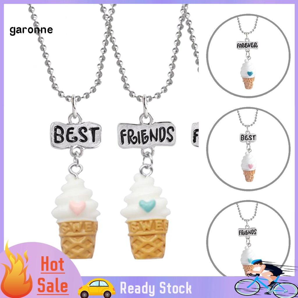 Set 3 Vòng cổ Tình Bạn Mặt Que Kem Bff
