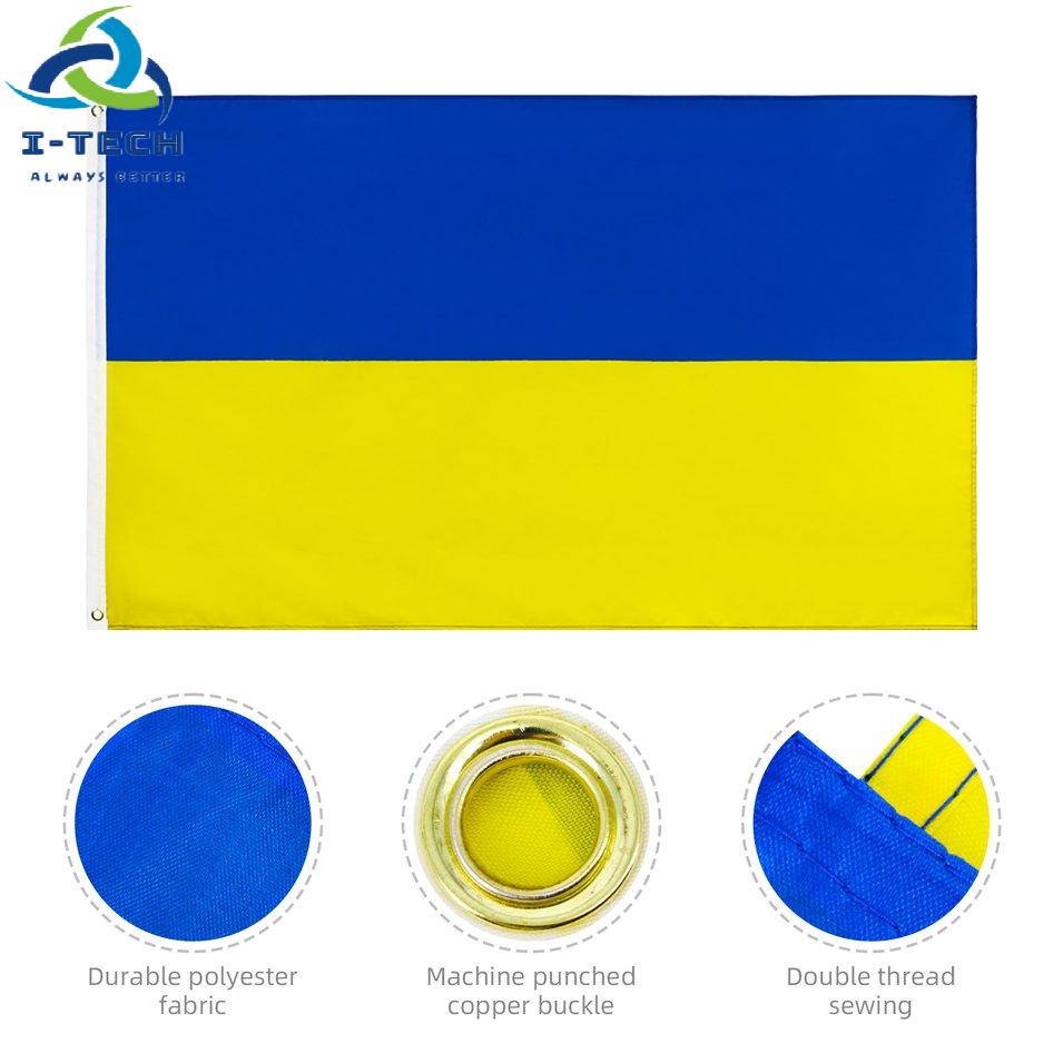 90*150cm Flag Ukraine National Flag Banner Office Activity Parade Festival Home Decoration Ukraine Country Flag