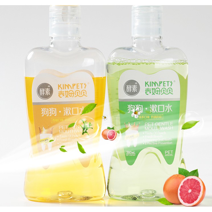 nước vệ sinh răng miệng cho chó mèo KIM PETS 380ml