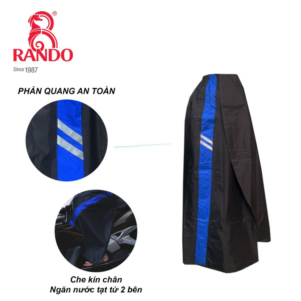 ▽Váy đi mưa chống nước RANDO cao cấp, GIÁ SỈ, Vải dù bền bỉ, Che kín chân bảo vệ toàn diện