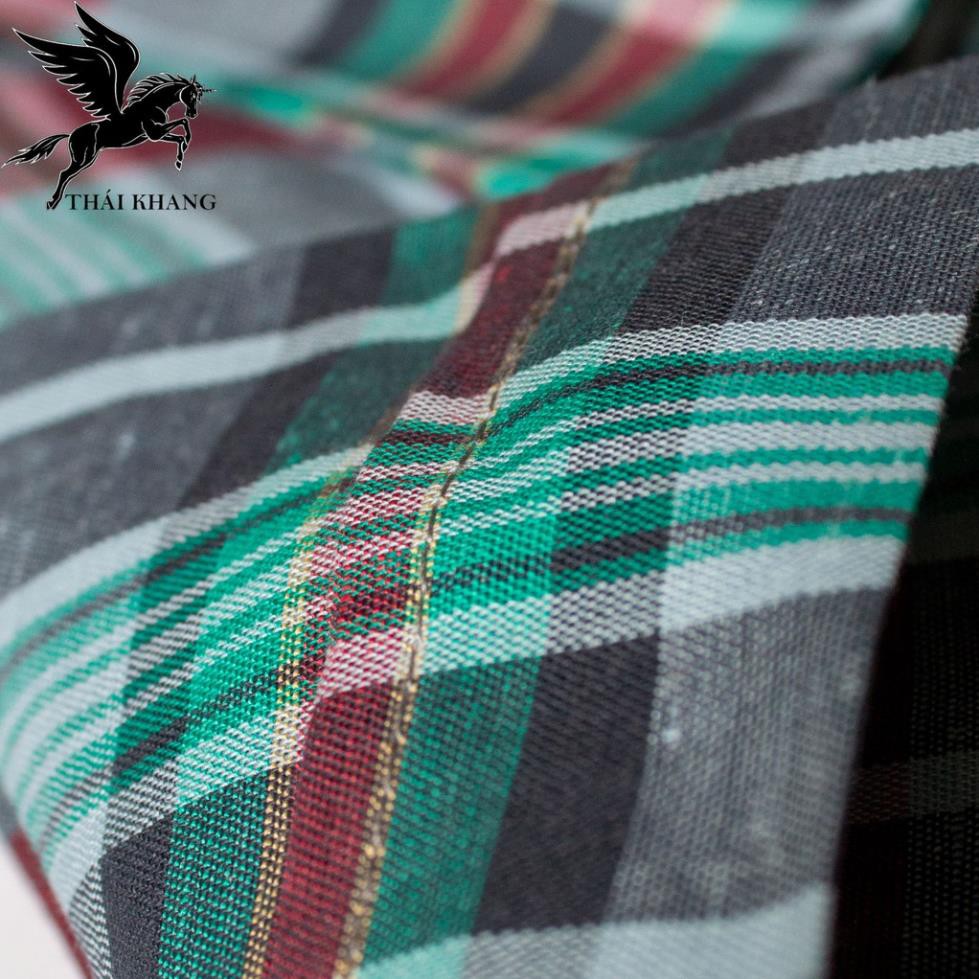 [Mã FAMAYMA2 giảm 10K đơn 50K] áo sơ mi tay ngắn nam cao cấp hàng bán trong siêu thị loại caro đẹp Thái Khang | BigBuy360 - bigbuy360.vn