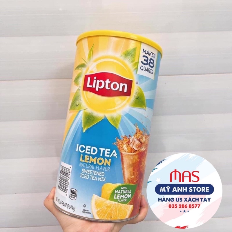 Bột trà chanh Lipton - Mỹ 2.54kg