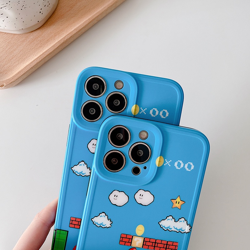 Ốp Điện Thoại Mềm In Hình Mario Cho iPhone 14 13 11 12 Pro Max Xs Max XR