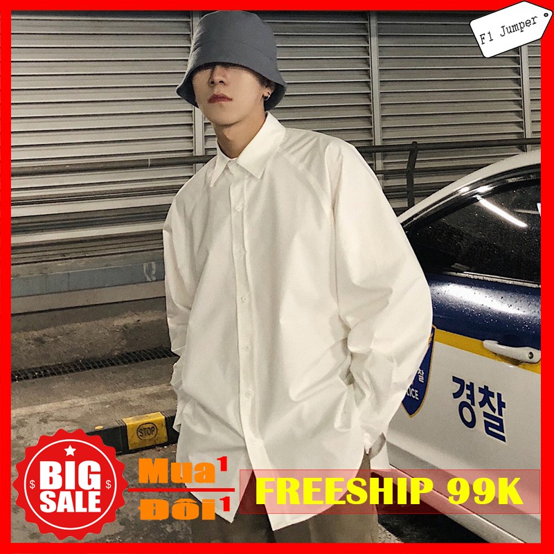 (FREE SHIP 50K) mã SM6 áo sơ mi nam oversize hàn quốc