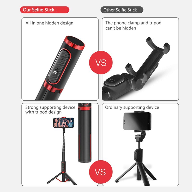 Gậy Chụp Ảnh Selfie Meiying 202 Xoay Được Kết Nối Bluetooth Cho Ios Android | BigBuy360 - bigbuy360.vn