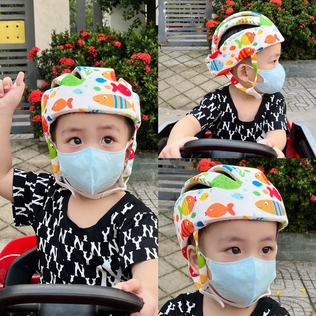 Mũ bảo hiểm cho bé tập đi Nón bảo hiểm bảo vệ đầu cho bé