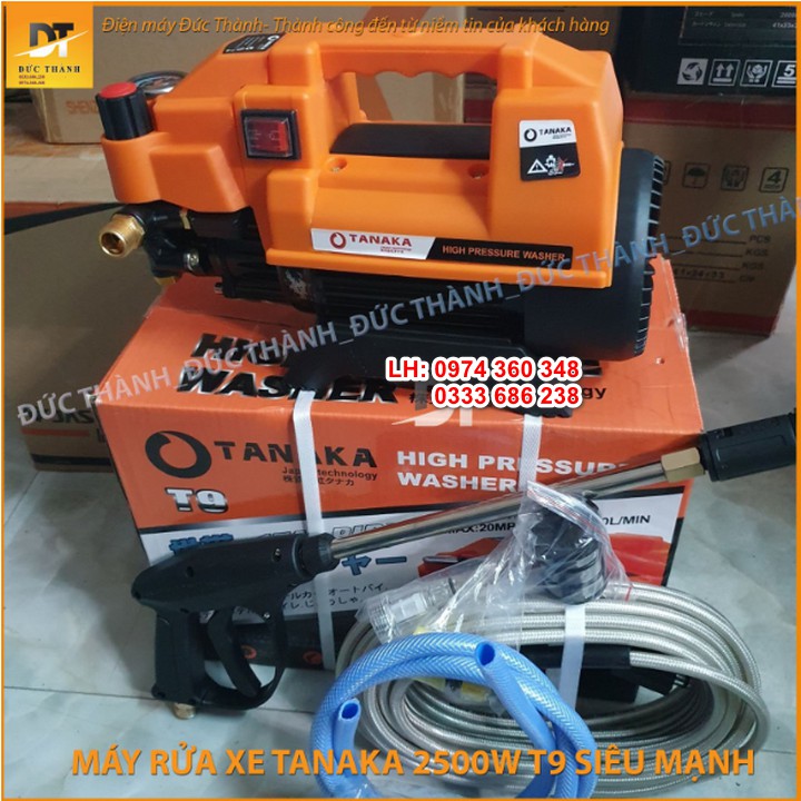 MÁY RỬA XE TANAKA  2.5 KW  ( 2500W )