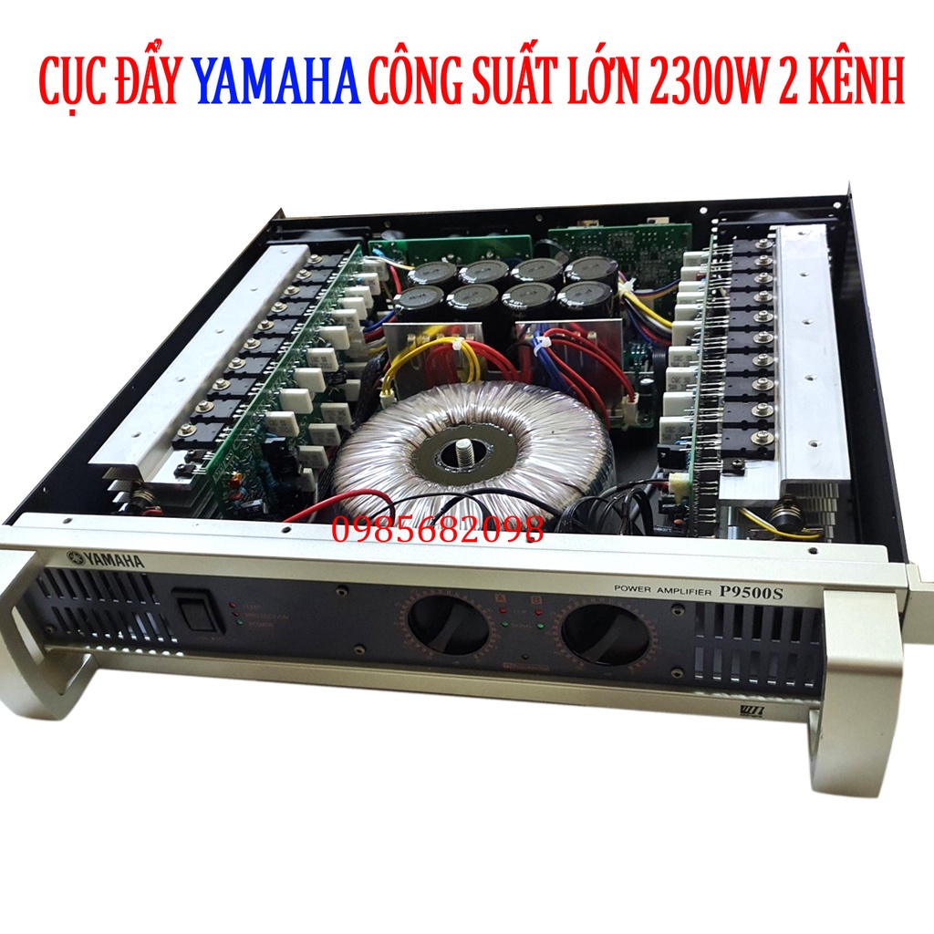 Cục đẩy Yamaha công suất lớn 2300W  P9500S 40 sò toshiba,cục đẩy công suất lớn 2 kênh