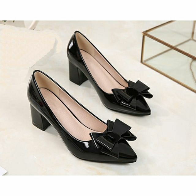 Giày cao gót size lớn BIG SIZE 40 41 42 43 đế vuông 5 cm