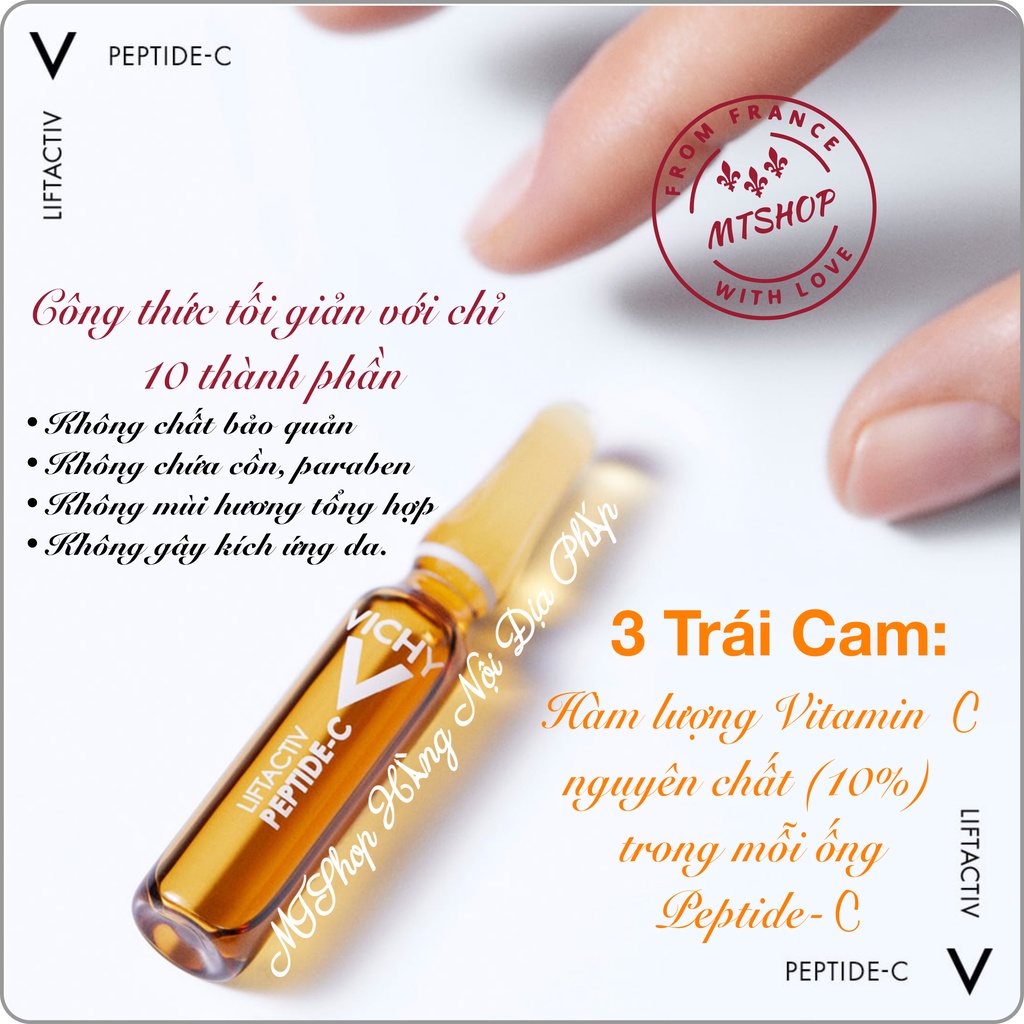 VICHY Tinh Chất Liftactiv Peptide C: Giảm Nếp Nhăn, Dưỡng Sáng Da, Giúp Da Căng Mịn & Săn Chắc [Nội địa PHÁP]