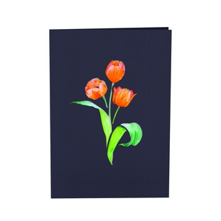 Thiệp 3D pop up Hoa Tulip