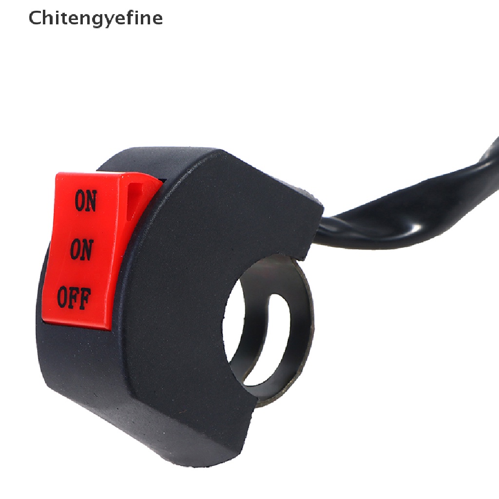 CTYE LED Headlight Switch Far Near Three Line Motorcycle Handlebar Switch Button FINE