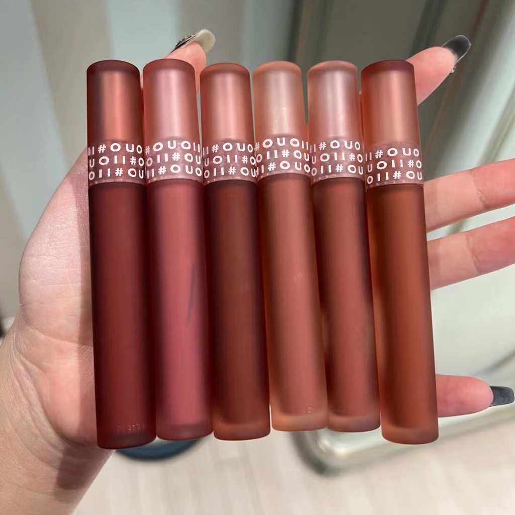 Son Môi Ouii Dạng Lỏng Lâu Trôi Chống Thấm Nước Màu Sắc Tự Nhiên