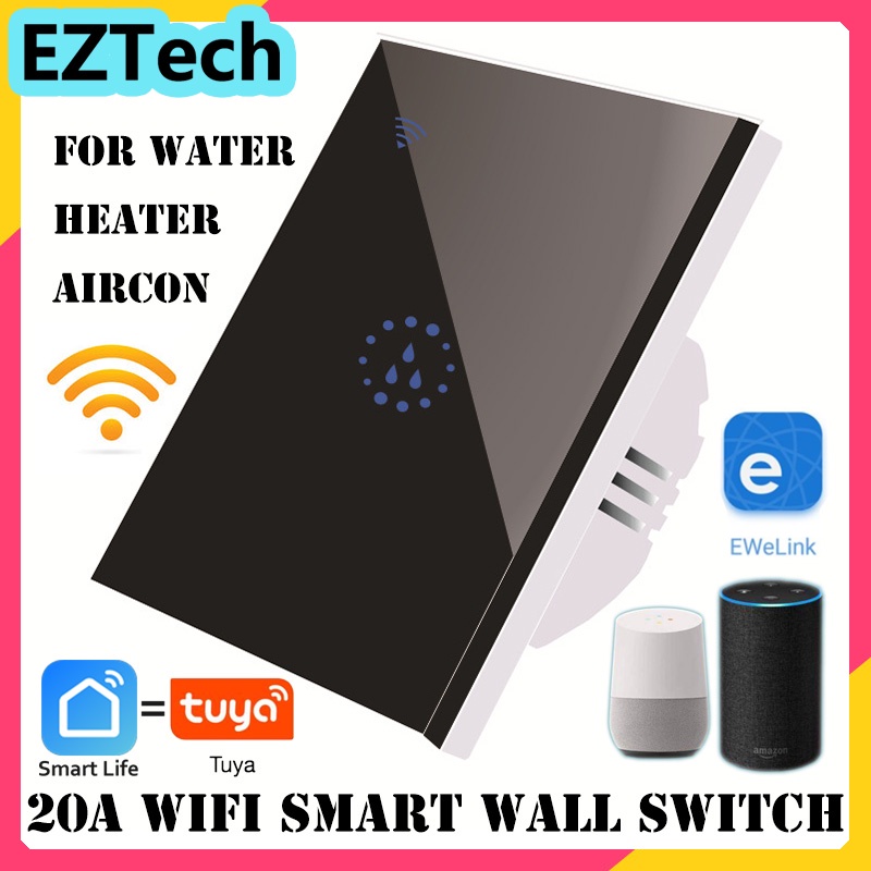 EZTECH EU 20A WiFi Công tắc tường thông minh cho máy nước nóng / máy điều hòa Điều khiển từ xa Điều 