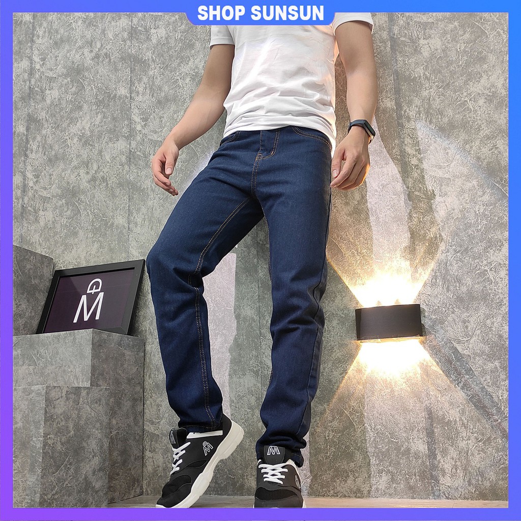 Quần jean nam xanh đen cổ điển ☀️ FREESHIP ☀️ SS61 shop Sunsun chuyên quần bò nam đẹp