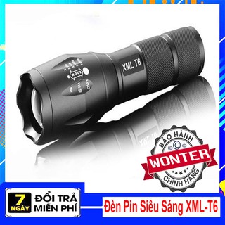 Đèn Pin Siêu Sáng Cao Cấp XML-T6 Hợp Kim Chống Nước - WONTER