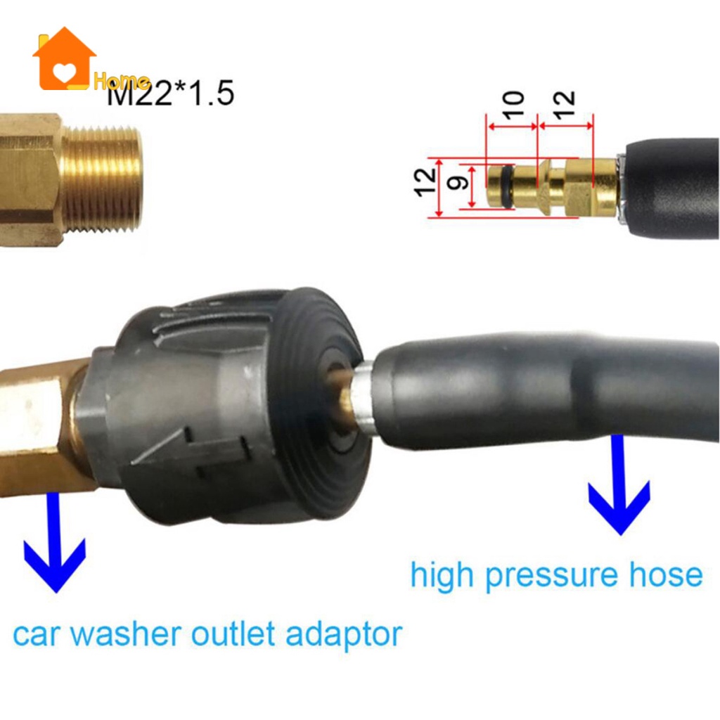 Đầu Nối Ống Nước Áp Suất Cao M22 Cho Karcher K