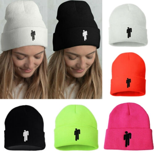 Mũ Beanie Dệt Kim In Chữ Billie Eilish Thời Trang
