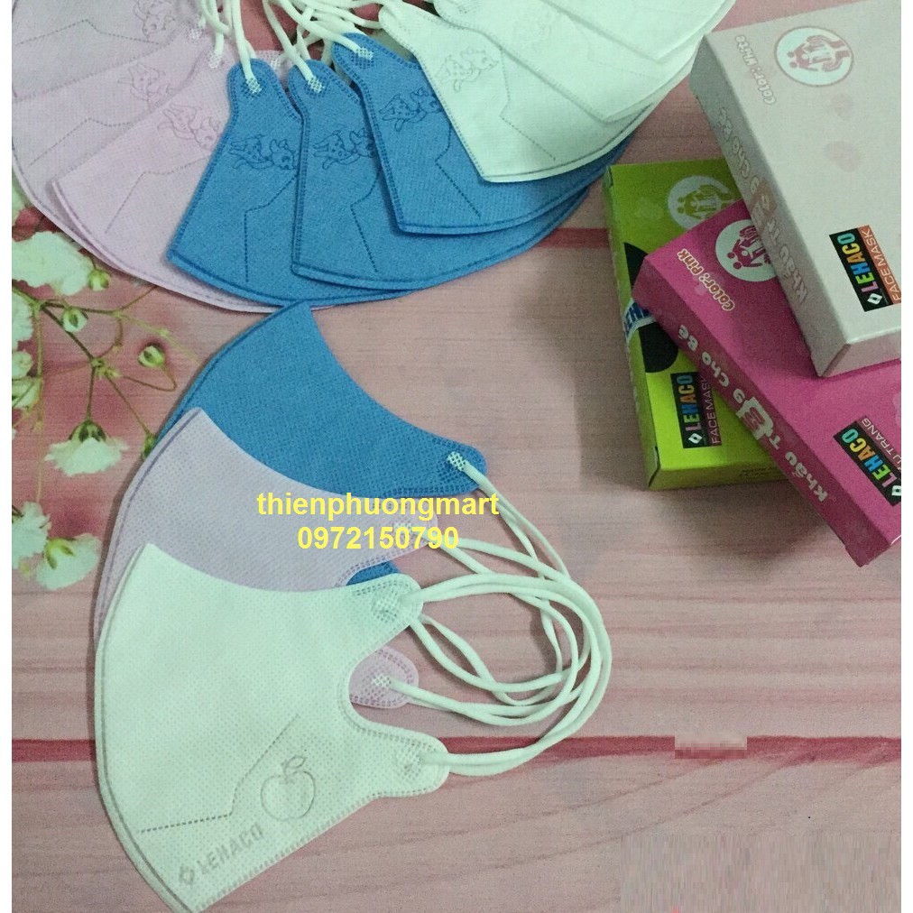 Khẩu trang y tế cho bé Lehaco 3D 10 cái/hộp | BigBuy360 - bigbuy360.vn