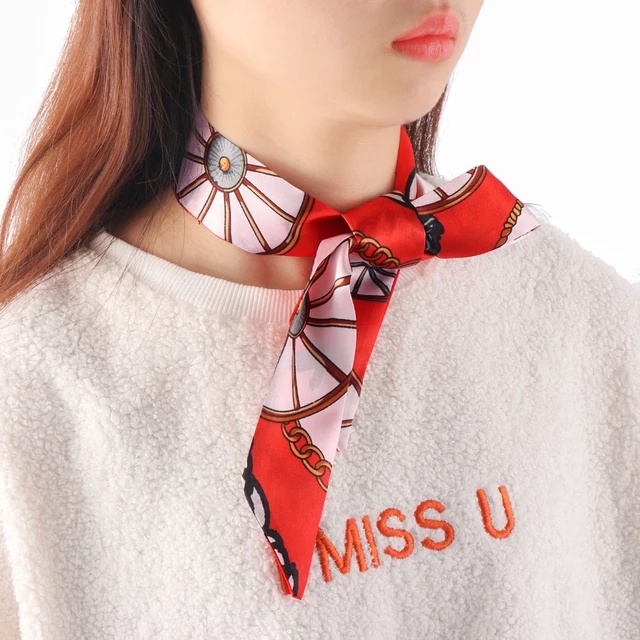 Dây Buộc Tóc Đa Năng Bằng Lụa Thời Trang Cho Nữ