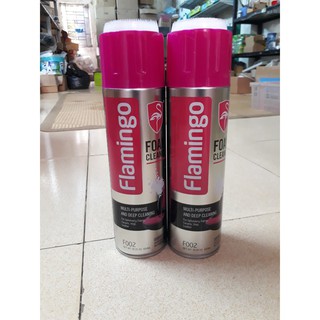 Combo 02 Chai xịt bọt Flamingo F002 vệ sinh da làm sạch ghế da , nội thất ô tô - Làm sạch ghế da, nỉ, taplo
