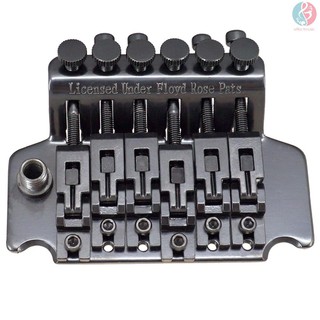 E&M 6 String Double Roll Tailpiece Saddle Tremolo Bridge System for Electric Guitar Replacement