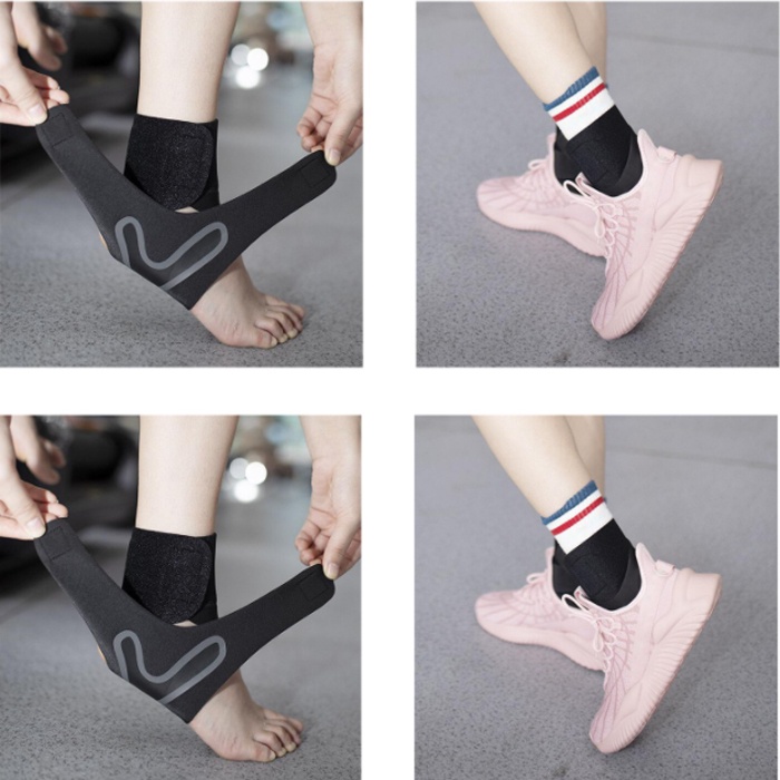 Băng Bảo Vệ Cổ Chân Mắt Cá Chân Hỗ Trợ Và Bảo Vệ Đảm Bảo Sự Linh Hoạt Trong Thể Thao Màu Đen Một Đôi