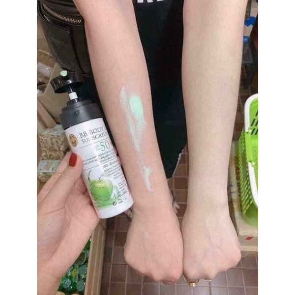 Kem dưỡng trắng chống nắng make up BB Body Lotion Sunscreen SPF PA+++50 Thái Lan🔥😍