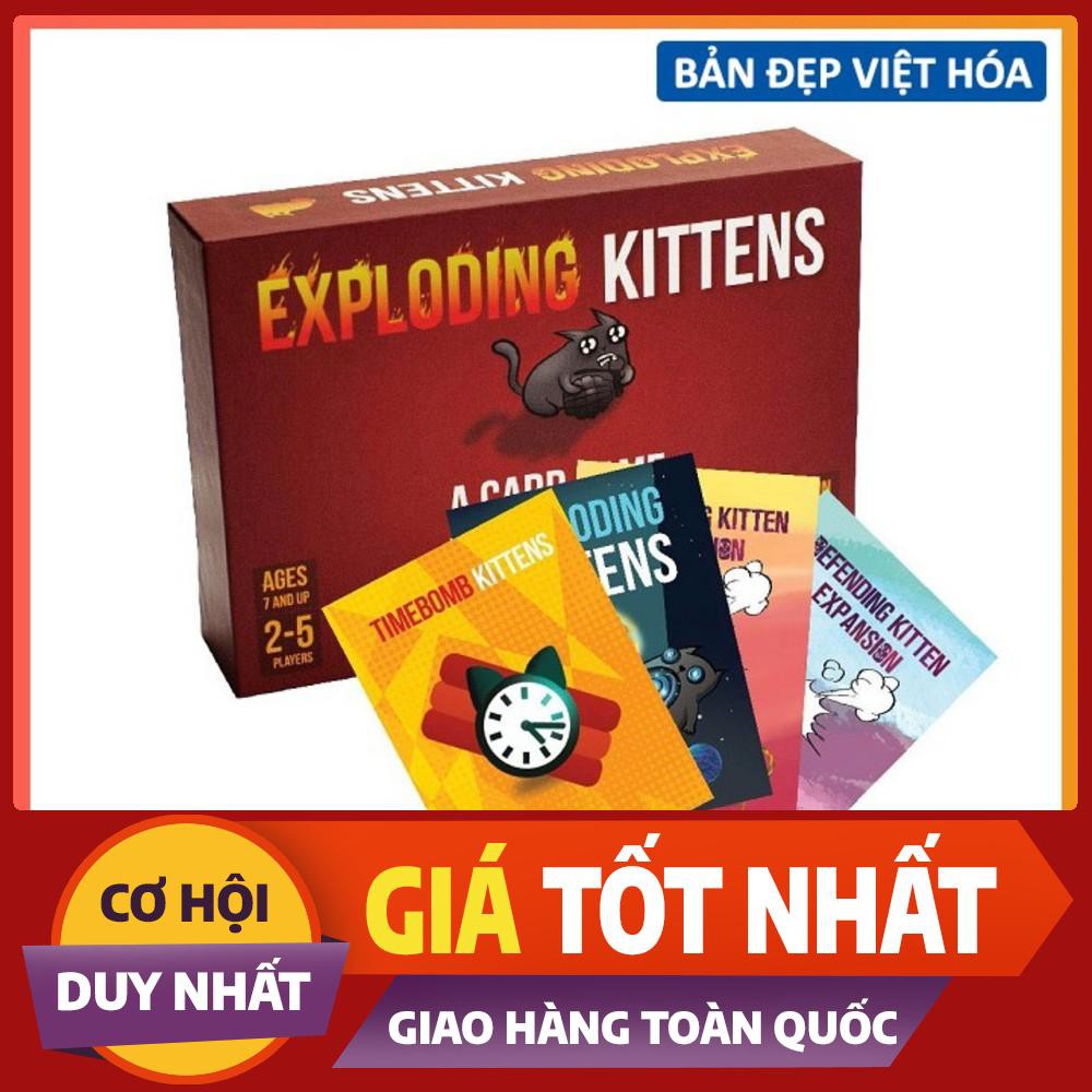 Combo mèo nổ cơ bản và 4 bản mở rộng mèo nổ việt hóa bản đẹp