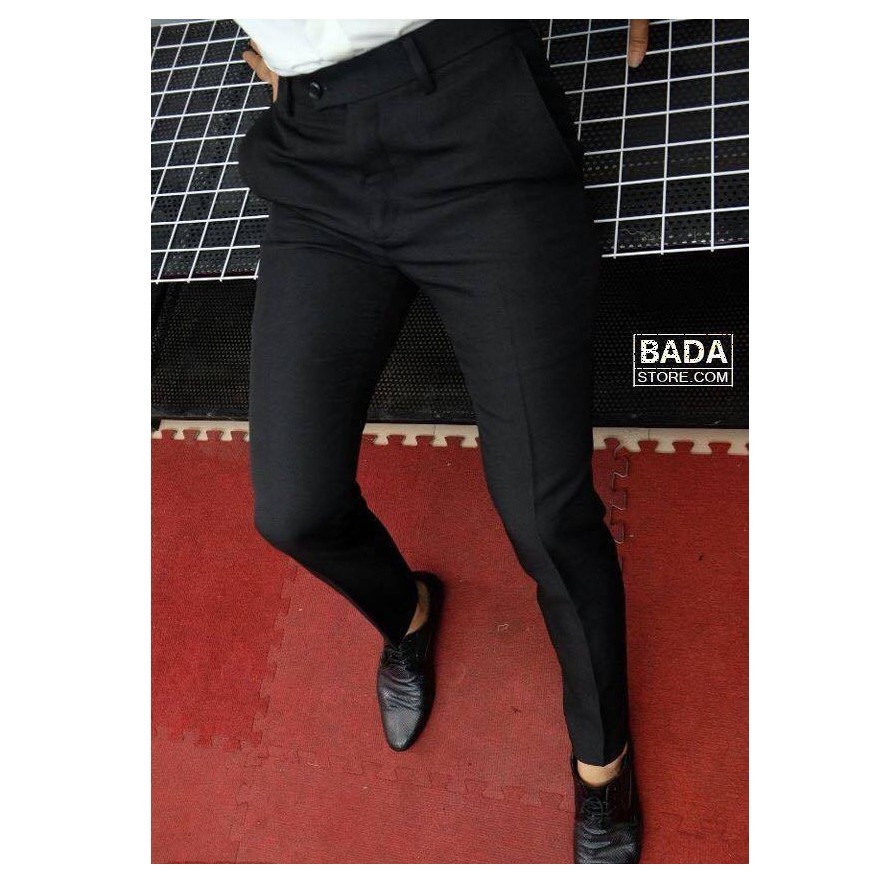 Quần âu nam Vải Tuyết Hàn chống nhăn chất liệu siêu mát, cam kết đẹp như hình(Màu Đen) | BigBuy360 - bigbuy360.vn