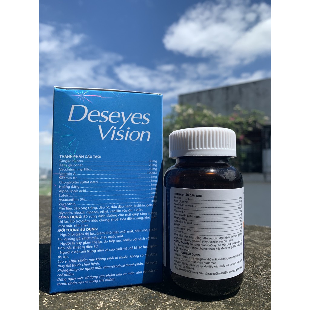 Viên Bổ Mắt, sáng mắt Deseyes vision 60v