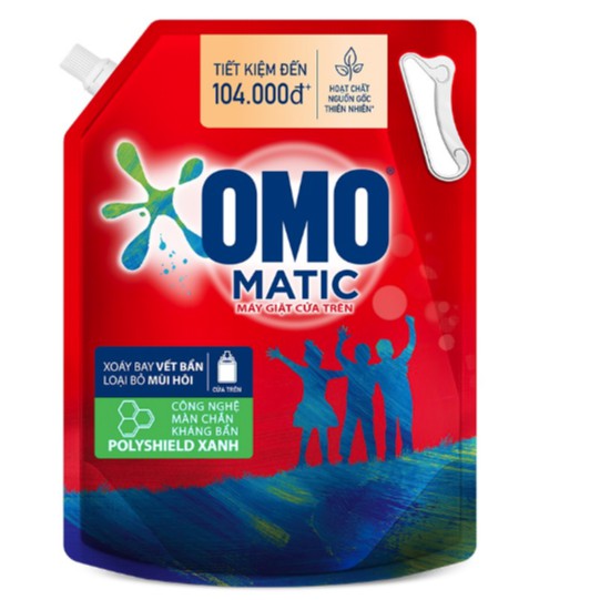 Nước Giặt Omo Matic Cửa Trên Túi 4kg