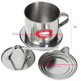 Phin pha cà phê inox