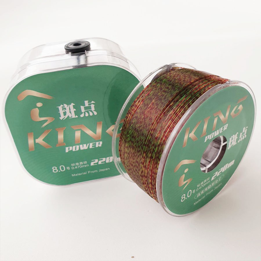 Cước Câu Cá KING POWER Cao Cấp Dây Câu Cá 220M Chất Liệu Nylon Tàng Hình Siêu Bền Siêu Dai Dùng Làm Thẻo Và Trục Câu Đài