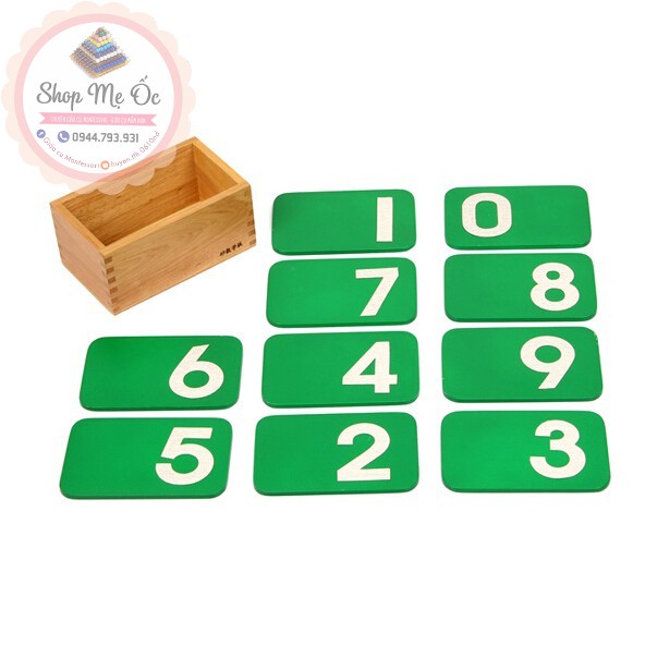 Giáo cụ Montessori - Số Nhám 0-9