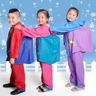 1 BỘ ÁO MƯA TRẺ EM
