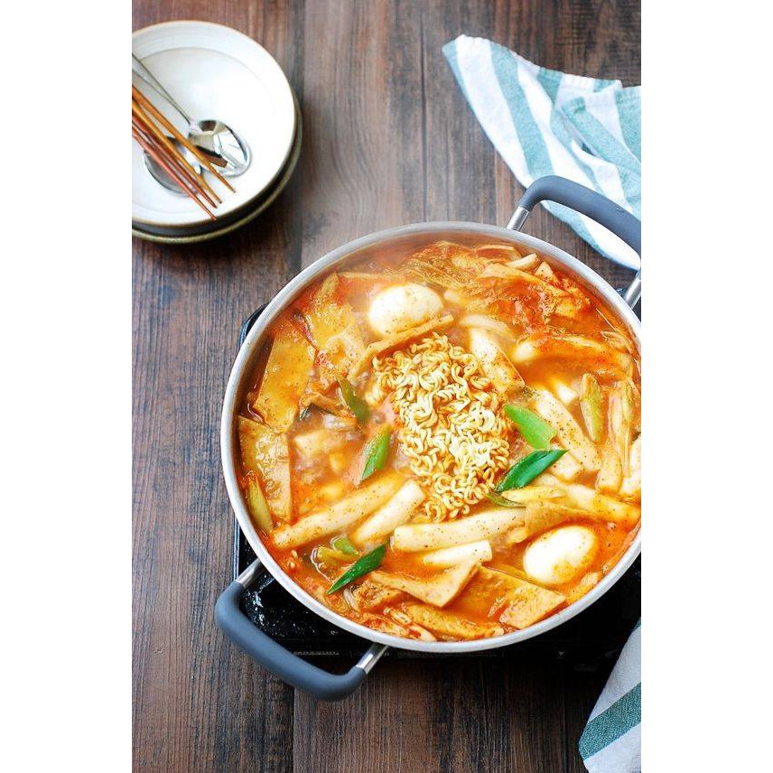 COMBO NẤU BÁNH GẠO TOKBOKKI CAY(500G BÁNH GẠO KÈM 100G SỐT)