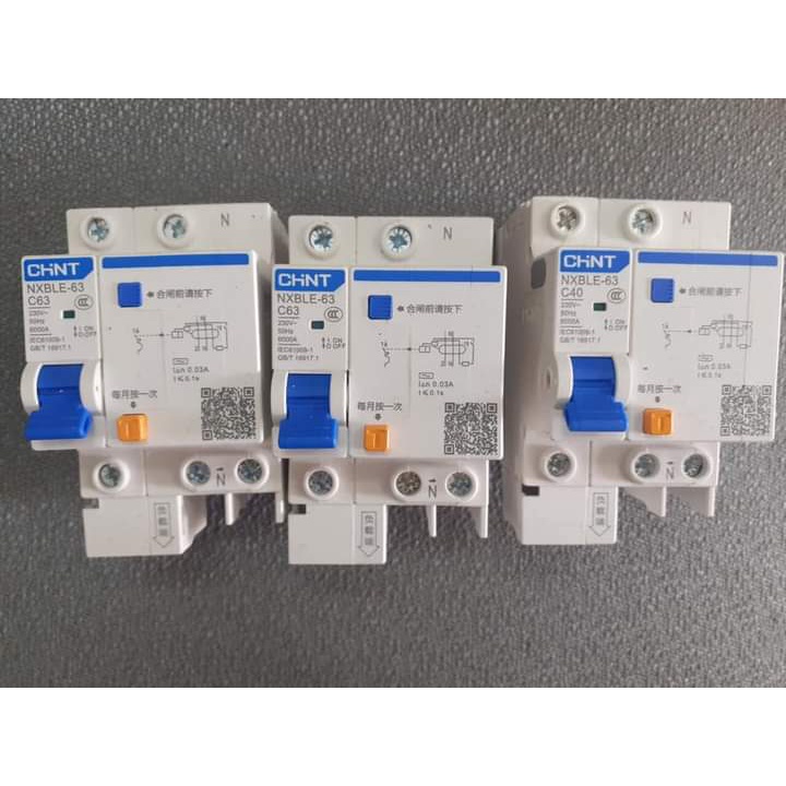 Aptomat chống giật 63A-at chống dò-mã F4- attomat 63A CHNT- ap bảo vệ dò điện