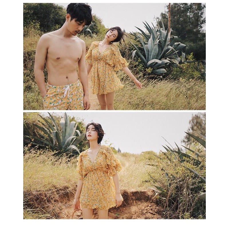 Bikini cặp đôi hoa nhí vàng | BigBuy360 - bigbuy360.vn